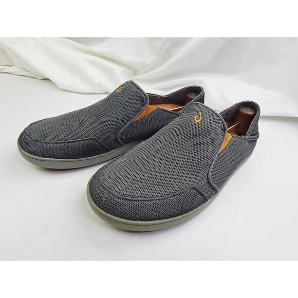 Olukai Nohea Mesh Mens Size 11 Brown Slip On Embroidered Logo Comfort Sneakers - Picture 14 of 14